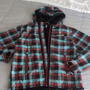 Element Men's Plaid Jacket - Red and Blue